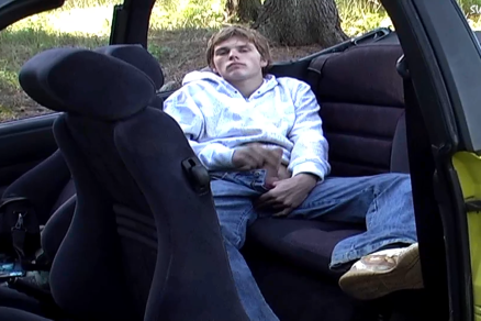 young street boy jerking of